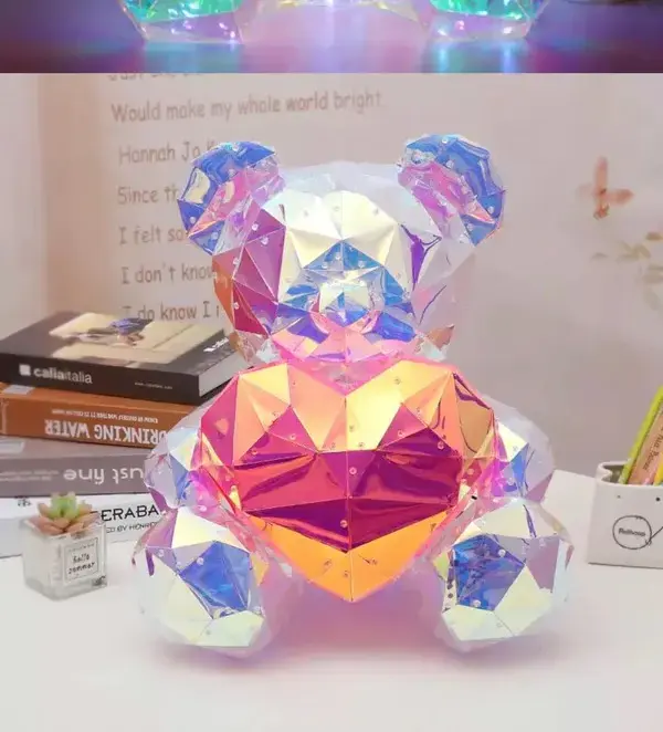 Gorgeous Shining LED Teddy Bear Holding a Red Heart (5).webp